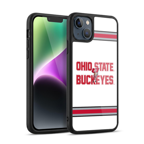 Ohio State University Logo White Stripes Gel Armour Case For Apple iPhone 14 Plus