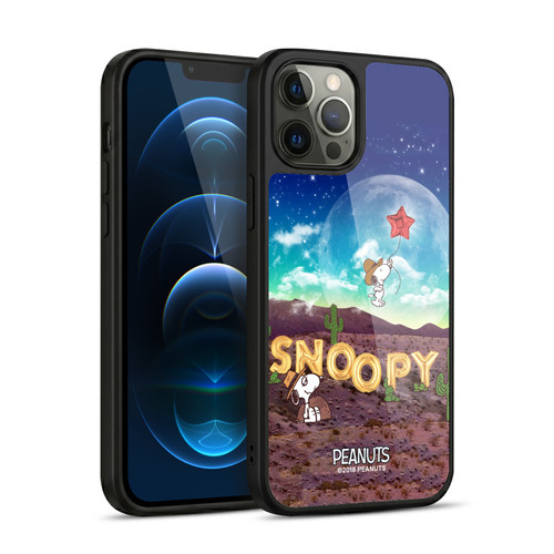 Peanuts Snoopy Space Cowboy Nebula Fly Balloon Gel Armour Case For Apple iPhone 12 Pro Max