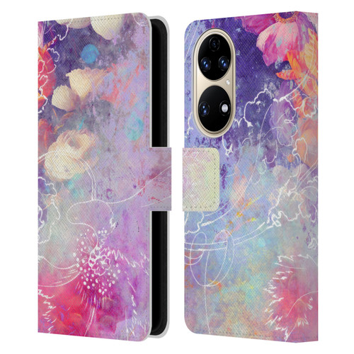 Aimee Stewart Assorted Designs Lily Leather Book Wallet Case Cover For Huawei P50