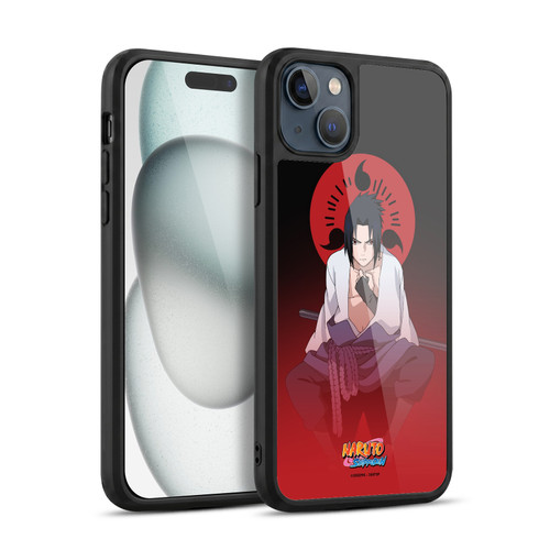 Naruto Shippuden Character Art Sasuke Uchiha Gel Armour Case For Apple iPhone 15 Plus