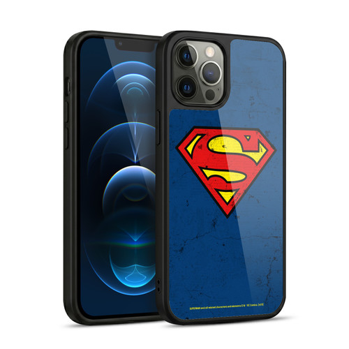 Superman DC Comics Logos Distressed Look Gel Armour Case For Apple iPhone 12 Pro Max