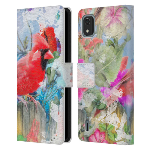 Aimee Stewart Assorted Designs Birds And Bloom Leather Book Wallet Case Cover For Nokia C2 2nd Edition