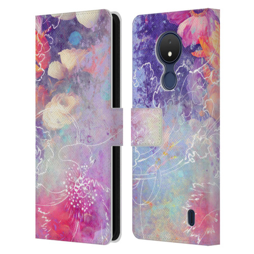 Aimee Stewart Assorted Designs Lily Leather Book Wallet Case Cover For Nokia C21