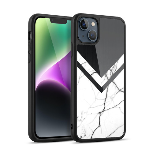 Alyn Spiller Marble Half Cut Gel Armour Case For Apple iPhone 14 Plus