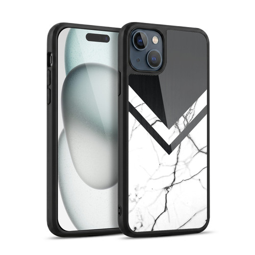 Alyn Spiller Marble Half Cut Gel Armour Case For Apple iPhone 15 Plus