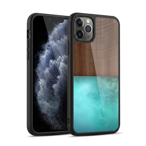 Alyn Spiller Wood & Resin Blocking Gel Armour Case For Apple iPhone 11 Pro Max