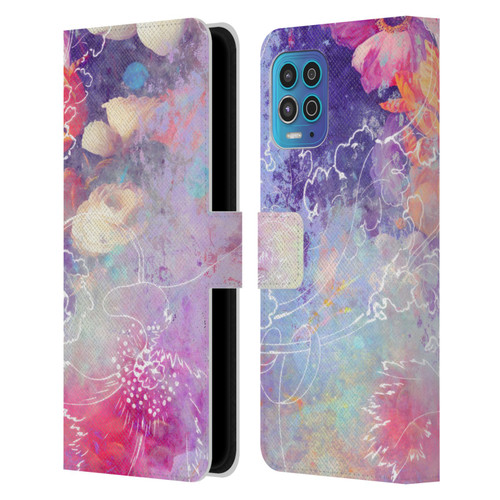 Aimee Stewart Assorted Designs Lily Leather Book Wallet Case Cover For Motorola Moto G100