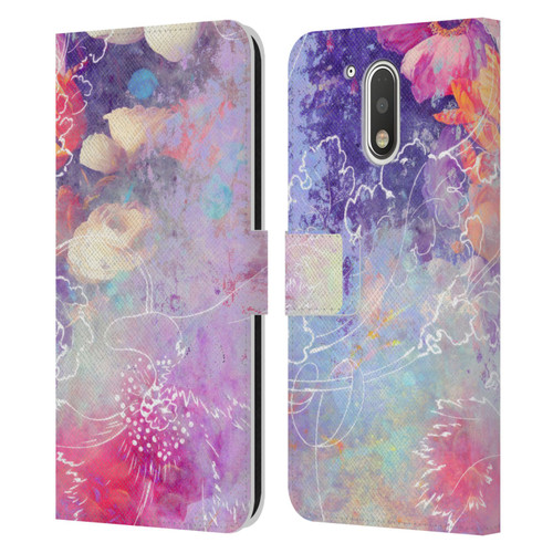 Aimee Stewart Assorted Designs Lily Leather Book Wallet Case Cover For Motorola Moto G41