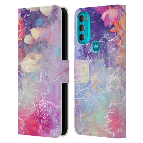 Aimee Stewart Assorted Designs Lily Leather Book Wallet Case Cover For Motorola Moto G71 5G