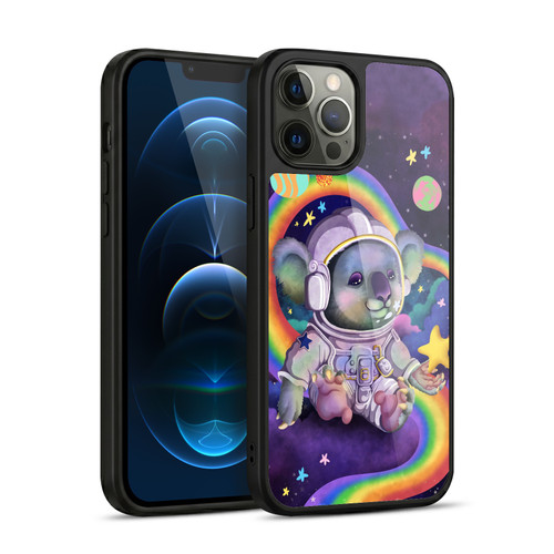 Carla Morrow Rainbow Animals Koala In Space Gel Armour Case For Apple iPhone 12 Pro Max