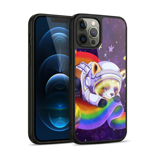 Carla Morrow Rainbow Animals Red Panda Sleeping Gel Armour Case For Apple iPhone 12 Pro Max