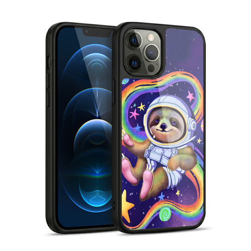 Carla Morrow Rainbow Animals Sloth Wearing A Space Suit Gel Armour Case For Apple iPhone 12 Pro Max