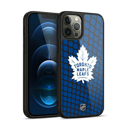 NHL Toronto Maple Leafs Net Pattern Gel Armour Case For Apple iPhone 12 Pro Max