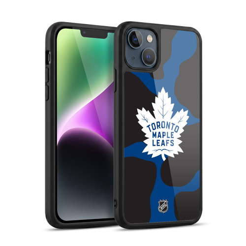 NHL Toronto Maple Leafs Cow Pattern Gel Armour Case For Apple iPhone 14 Plus