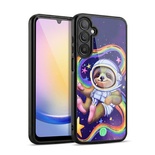 Carla Morrow Rainbow Animals Sloth Wearing A Space Suit Gel Armour Case For Samsung Galaxy A25 5G
