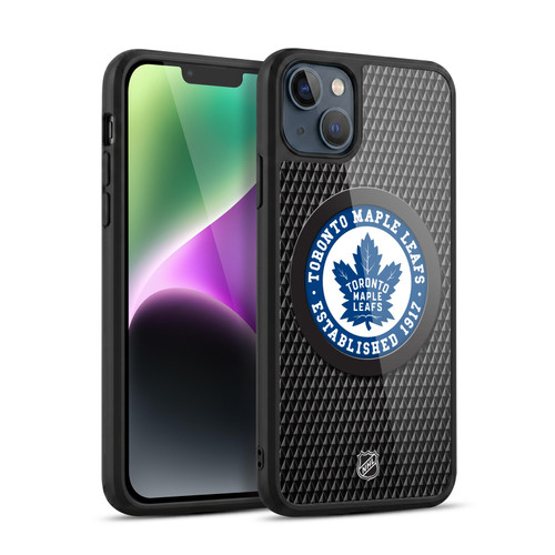 NHL Toronto Maple Leafs Puck Texture Gel Armour Case For Apple iPhone 14 Plus