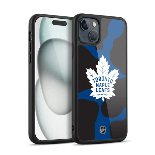 NHL Toronto Maple Leafs Cow Pattern Gel Armour Case For Apple iPhone 15 Plus