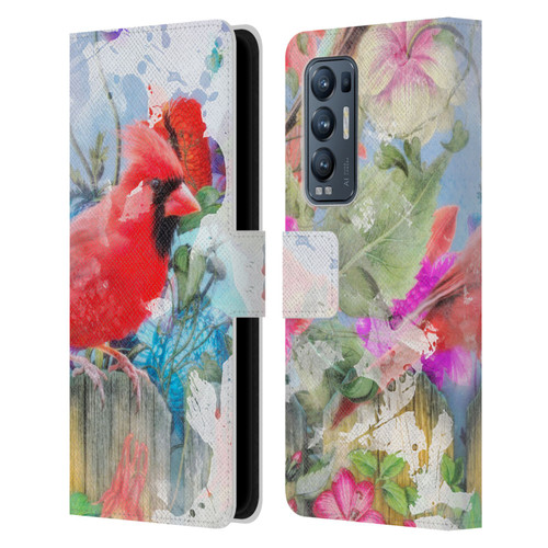 Aimee Stewart Assorted Designs Birds And Bloom Leather Book Wallet Case Cover For OPPO Find X3 Neo / Reno5 Pro+ 5G