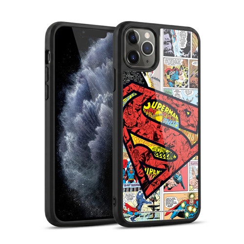 Superman DC Comics Comicbook Art Oversized Logo Gel Armour Case For Apple iPhone 11 Pro Max
