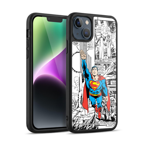 Superman DC Comics Comicbook Art Flight Gel Armour Case For Apple iPhone 14 Plus