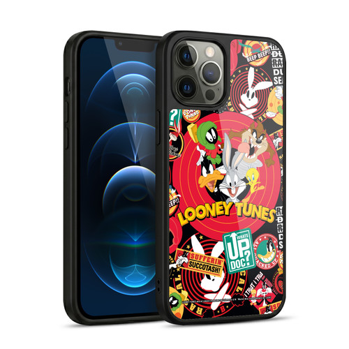 Looney Tunes Graphics and Characters Sticker Collage Gel Armour Case For Apple iPhone 12 Pro Max