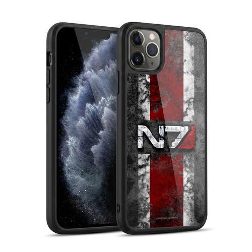 EA Bioware Mass Effect Graphics N7 Logo Distressed Gel Armour Case For Apple iPhone 11 Pro Max