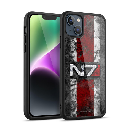 EA Bioware Mass Effect Graphics N7 Logo Distressed Gel Armour Case For Apple iPhone 14 Plus