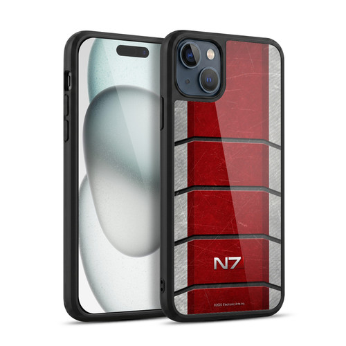 EA Bioware Mass Effect Graphics N7 Logo Armor Gel Armour Case For Apple iPhone 15 Plus
