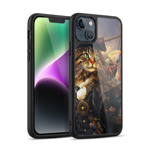Michael David Ward Humor & Botanicals Captain Cat Gel Armour Case For Apple iPhone 14 Plus