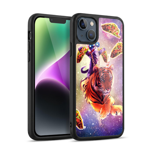Random Galaxy Space Cat Tiger Unicorn & Tacos Gel Armour Case For Apple iPhone 14 Plus
