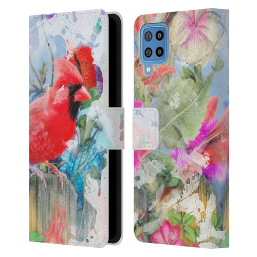 Aimee Stewart Assorted Designs Birds And Bloom Leather Book Wallet Case Cover For Samsung Galaxy F22 (2021)