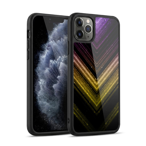PLdesign Sparkly Metallic Gold And Purple Ombre Gel Armour Case For Apple iPhone 11 Pro Max
