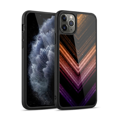 PLdesign Sparkly Metallic Orange And Purple Gel Armour Case For Apple iPhone 11 Pro Max