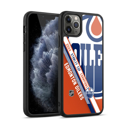 NHL 2024 Stanley Cup Champions Edmonton Oilers Oversized Gel Armour Case For Apple iPhone 11 Pro Max