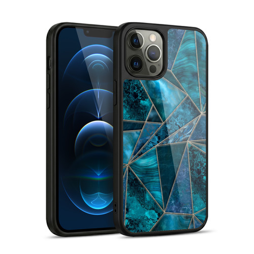 LebensArt Gemstone Marble Stained Glass Gel Armour Case For Apple iPhone 12 Pro Max