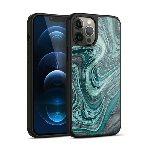 LebensArt Gemstone Marble Shiny River Gel Armour Case For Apple iPhone 12 Pro Max