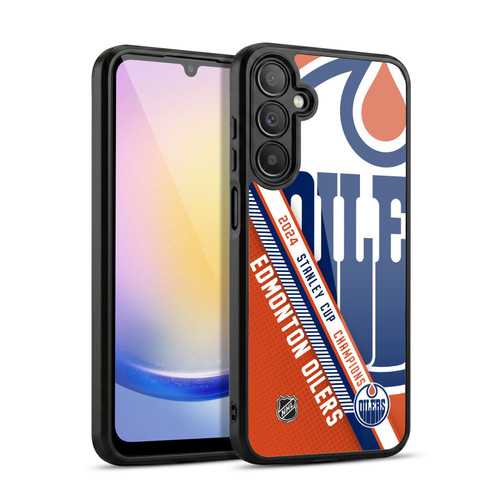 NHL 2024 Stanley Cup Champions Edmonton Oilers Oversized Gel Armour Case For Samsung Galaxy A25 5G