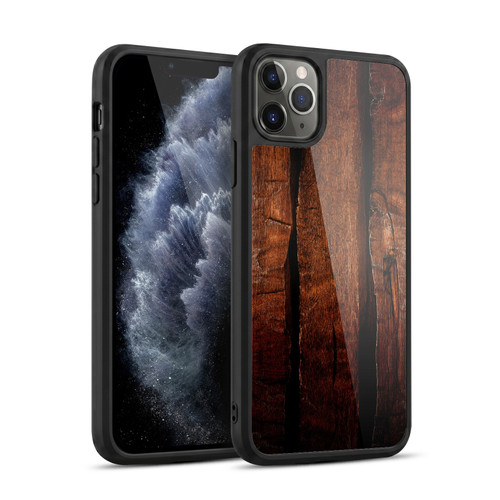 PLdesign Wood Prints Brown Rustic Ombre Gel Armour Case For Apple iPhone 11 Pro Max