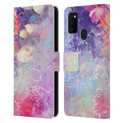 Aimee Stewart Assorted Designs Lily Leather Book Wallet Case Cover For Samsung Galaxy M30s (2019)/M21 (2020)