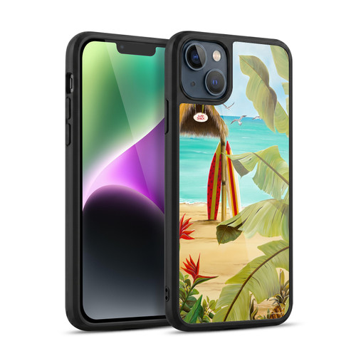 Lisa Sparling Birds And Nature Surf Shack Gel Armour Case For Apple iPhone 14 Plus