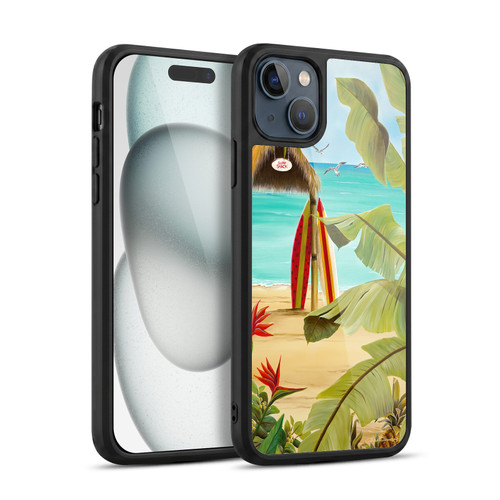 Lisa Sparling Birds And Nature Surf Shack Gel Armour Case For Apple iPhone 15 Plus