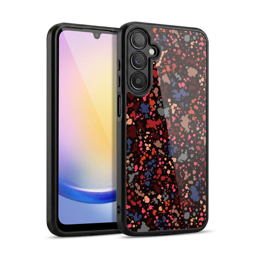 Ninola Patterns Dark Colourful Splatter Drops Gel Armour Case For Samsung Galaxy A25 5G