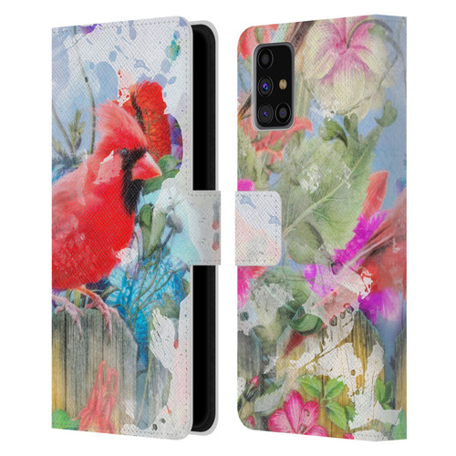 Aimee Stewart Assorted Designs Birds And Bloom Leather Book Wallet Case Cover For Samsung Galaxy M31s (2020)