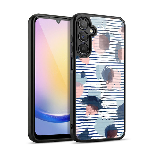 Ninola Patterns Graphic Thoughts Dots Blue Gel Armour Case For Samsung Galaxy A25 5G