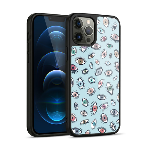 Ninola Patterns 4 Eyes Blue Gel Armour Case For Apple iPhone 12 Pro Max