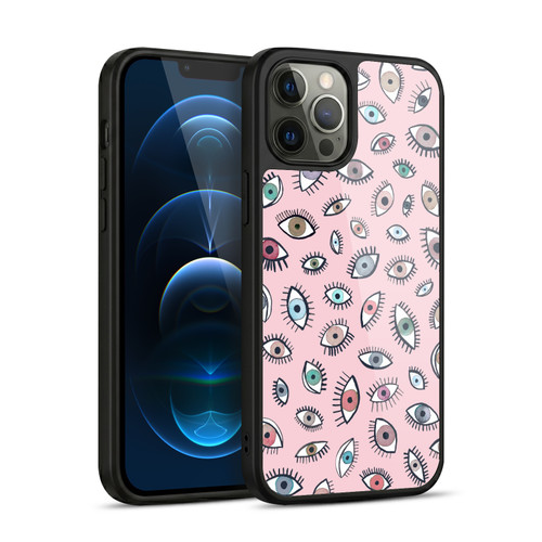 Ninola Patterns 4 Eyes Pink Gel Armour Case For Apple iPhone 12 Pro Max