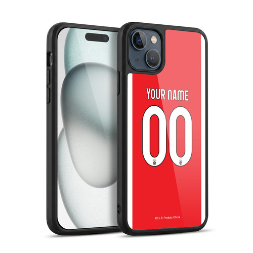 Custom Customised Personalised S.L. Benfica 2021/22 Kit Home Gel Armour Case For Apple iPhone 15 Plus