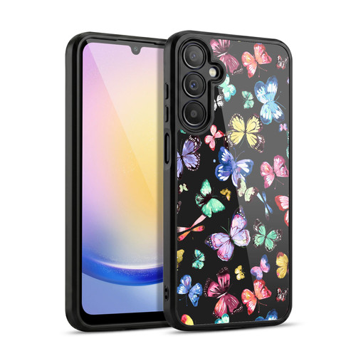 Ninola Patterns 4 Butterflies Black Multi Gel Armour Case For Samsung Galaxy A25 5G