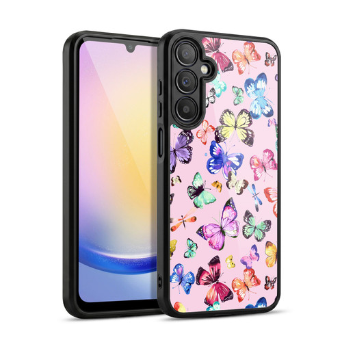 Ninola Patterns 4 Butterflies Multi Pink Gel Armour Case For Samsung Galaxy A25 5G