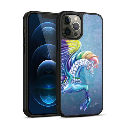 Rose Khan Unicorns Rainbow Carousel Horse Gel Armour Case For Apple iPhone 12 Pro Max